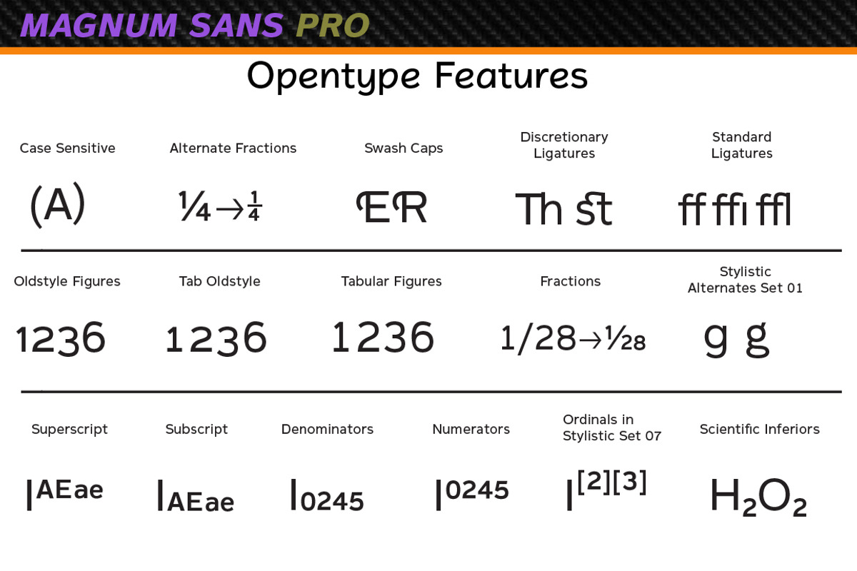 Magnum Sans Pro preview 5
