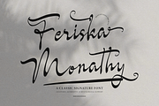 Feriska Monathy | Classic Signature, a Script Font by Denustudios (Thumbnail 1 of 13)