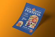Blue Back to School Festival Flyer, a Flyer Template by Neermana (Thumbnail 2 of 4)