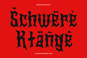 CS Gangsta Drawn, a Blackletter Font by Craft Supply Co. (Thumbnail 5 of 8)