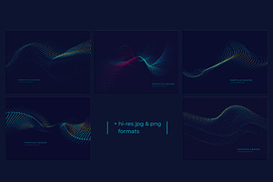 Particle Abstract Backgrounds Vol 4