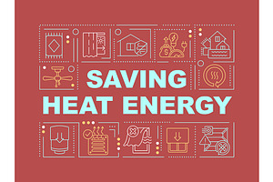 Saving heat energy concepts banner, a Templates & Theme by IMG Visuals