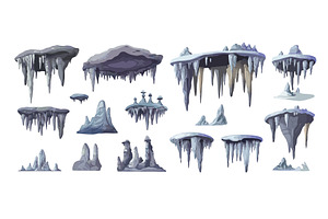 Cartoon stalactites. Dripstone, an Illustration by Stock-Smart-Start