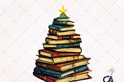 Books Christmas Tree Teacher PNG, an Illustration by Creative Art (Thumbnail 1 of 6)