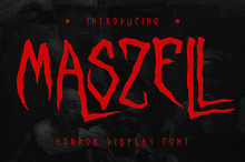 Maszell Horror Display Font
