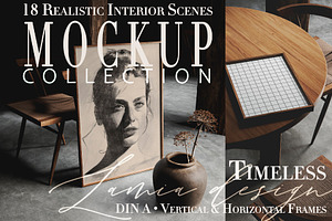 Timeless Moody Dark Frame Mockup, a Household Mockup by LAMIA DESIGN