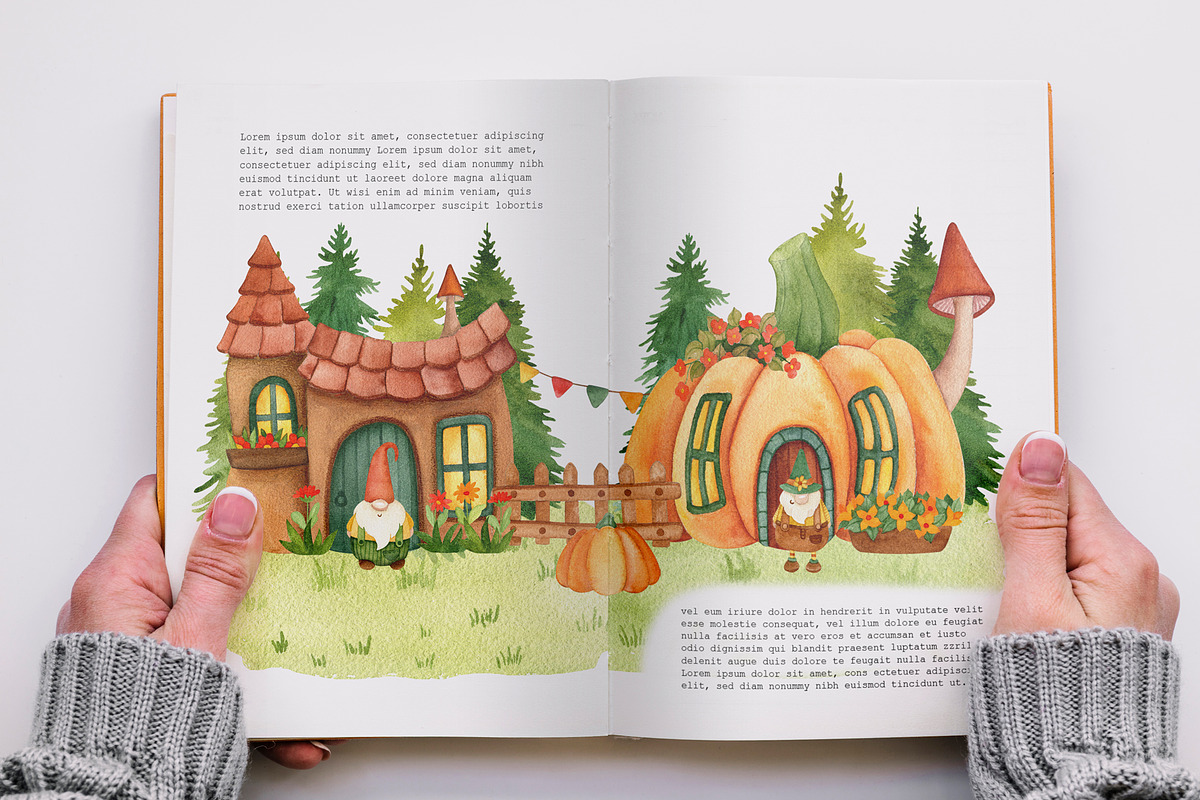 Autumn story. Watercolor set, an Illustration by JuliaBadeeva (Photo 3 of 8)
