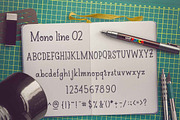 60% discount Mono Line 02 serif font, a Slab Serif Font by zao4nik (Thumbnail 2 of 4)