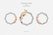 forest animals WREATHS, an Animal Illustration by DigitalDream (Thumbnail 4 of 6)