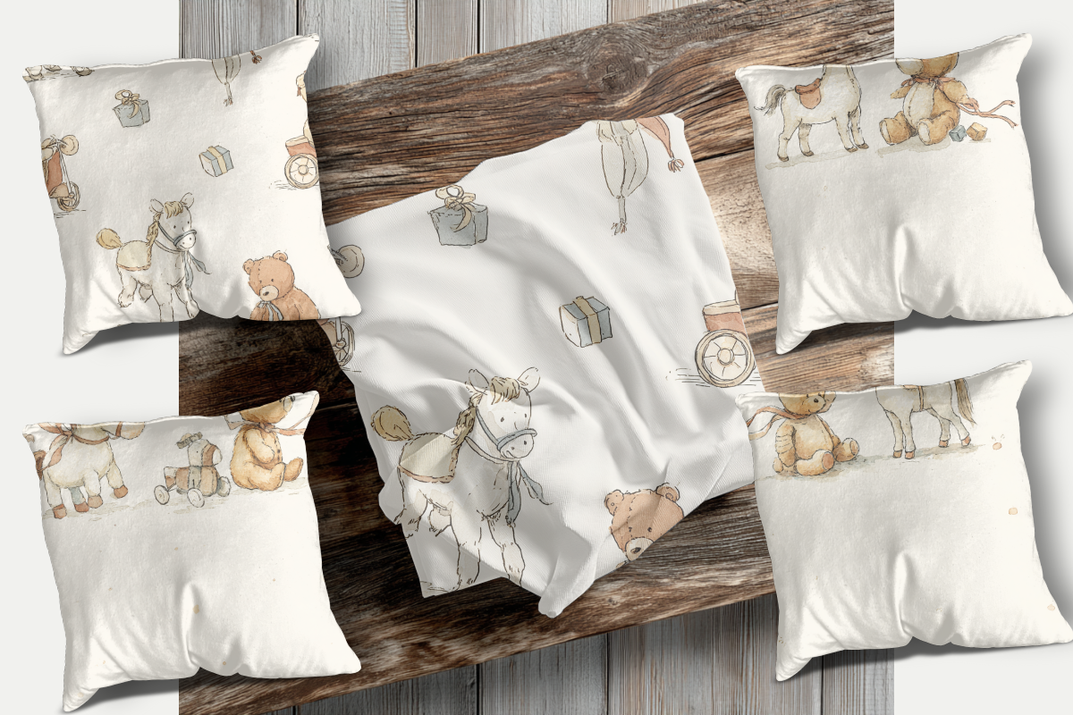 Cute neutral Nursery Bear Pattern, a Pattern Graphic by Sian Elizabeth Designs (Photo 3 of 7)