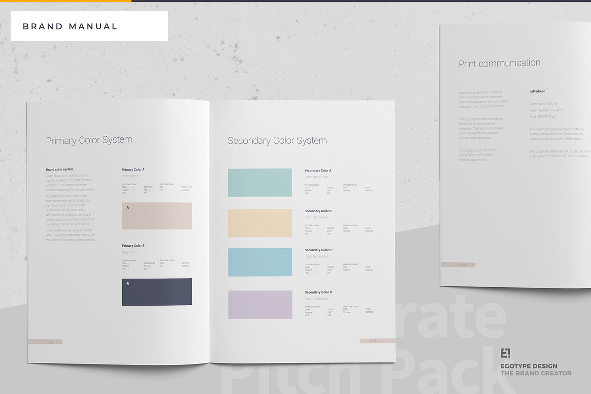 Calm Brand Guidelines, a Brochure Template by Egotype (Photo 8 of 23)