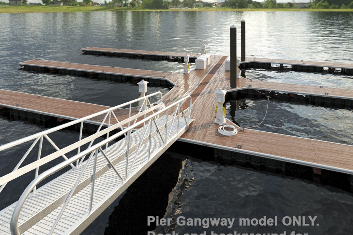 Gangway - Ramp for Docks and Marina, an Object 3D Model by RoHo Productions (Photo 2 of 10)