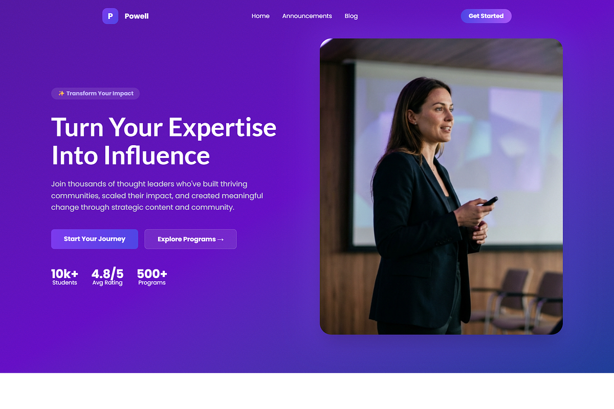 Powell - Kajabi Theme, a Landing Page Template by ZohairKhanLtd (Photo 2 of 2)