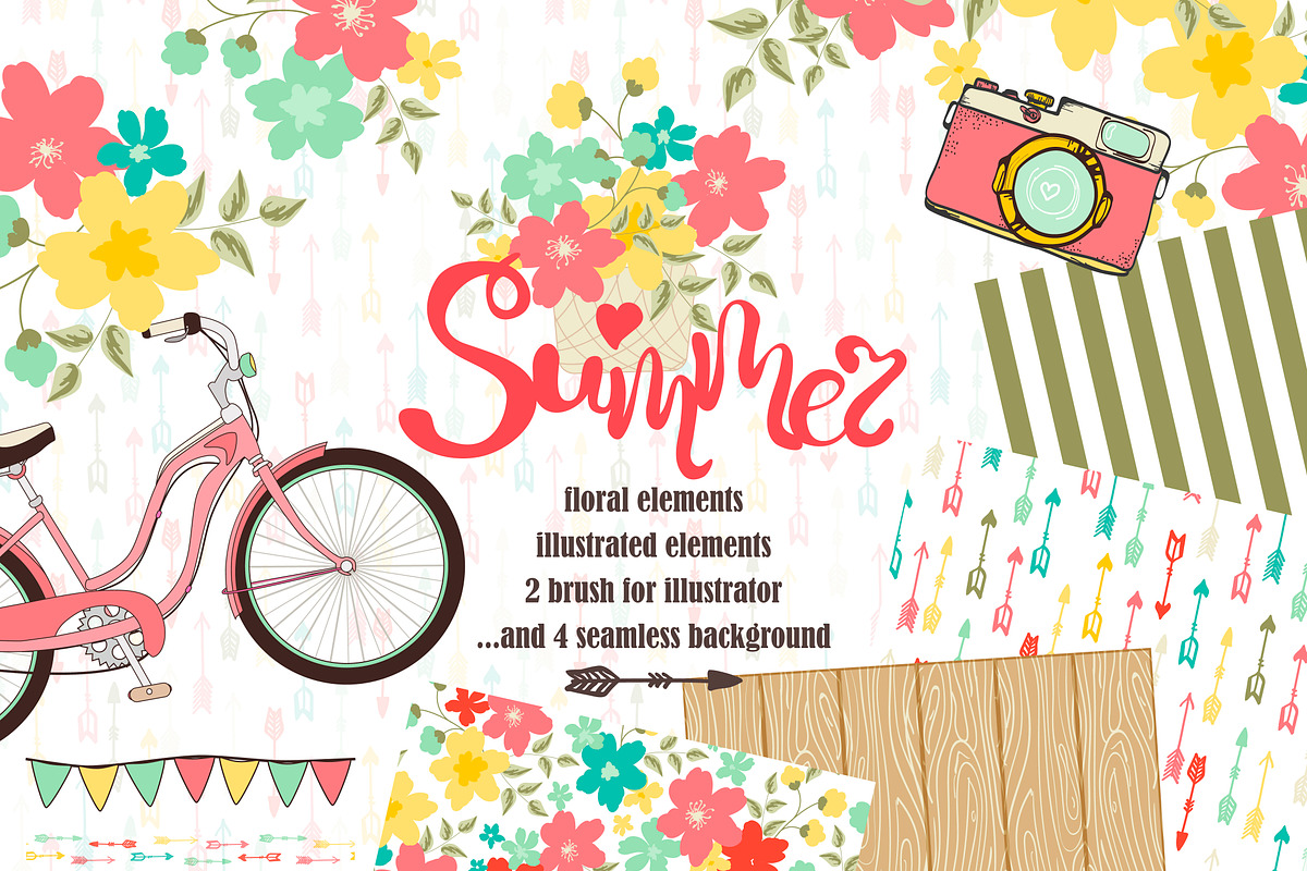 Summer: vector collection!, an Illustration by Fresh-shop (Photo 1 of 10)