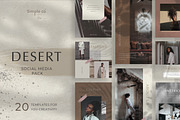 DESERT - Social Media Pack, a Social Media Template by Simple có (Thumbnail 1 of 6)