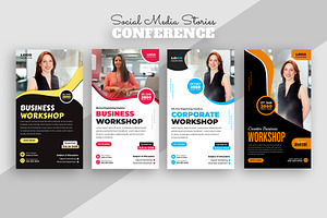 Business Workshop Social Media Story, a Social Media Template by nandinigraphics