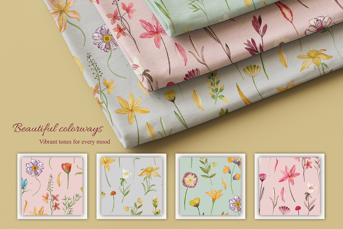 Luxe Floret Prints & Patterns, a Pattern Graphic by GND ART STUDIO (Photo 2 of 8)