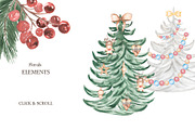 Watercolor Christmas Holidays, a Seasonal Illustration by MayaNavits (Thumbnail 5 of 16)