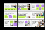 Purple Green Annual Report Keynote, a Presentation Template by Neermana (Thumbnail 4 of 4)