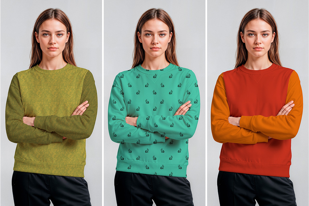 Sweatshirt Mockup – Realistic Crewne, a Hoody Mockup by Elite Mockups (Photo 3 of 3)