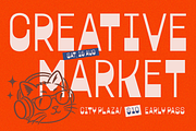 Sacora - Retro Display Sans Font, a Sans Serif Font by Say Studio (Thumbnail 2 of 10)