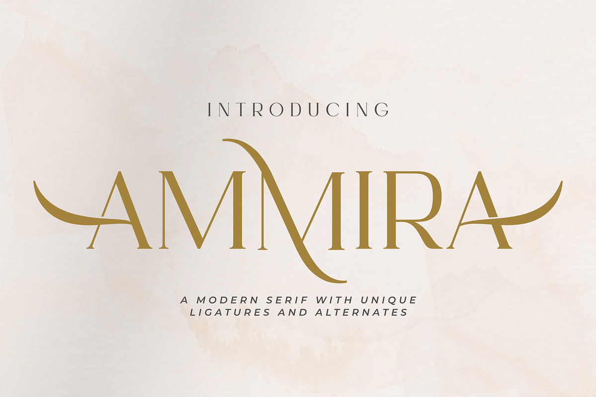 Ammira | A Modern and Elegant Serif, a Serif Font by Andrimada Creative (Photo 1 of 13)