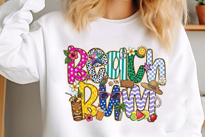 Preppy Beach Bum Png, an Illustration by Designking