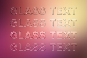 Glass Text Styles