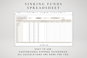 Digital Saving Planner Template