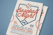 Baseball Night Flyer, a Flyer Template by Guuver (Thumbnail 3 of 3)