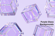 Purple Glass 3D Abstract Backgrounds, a Graphic by LarysaZabrotskaya (Thumbnail 8 of 8)
