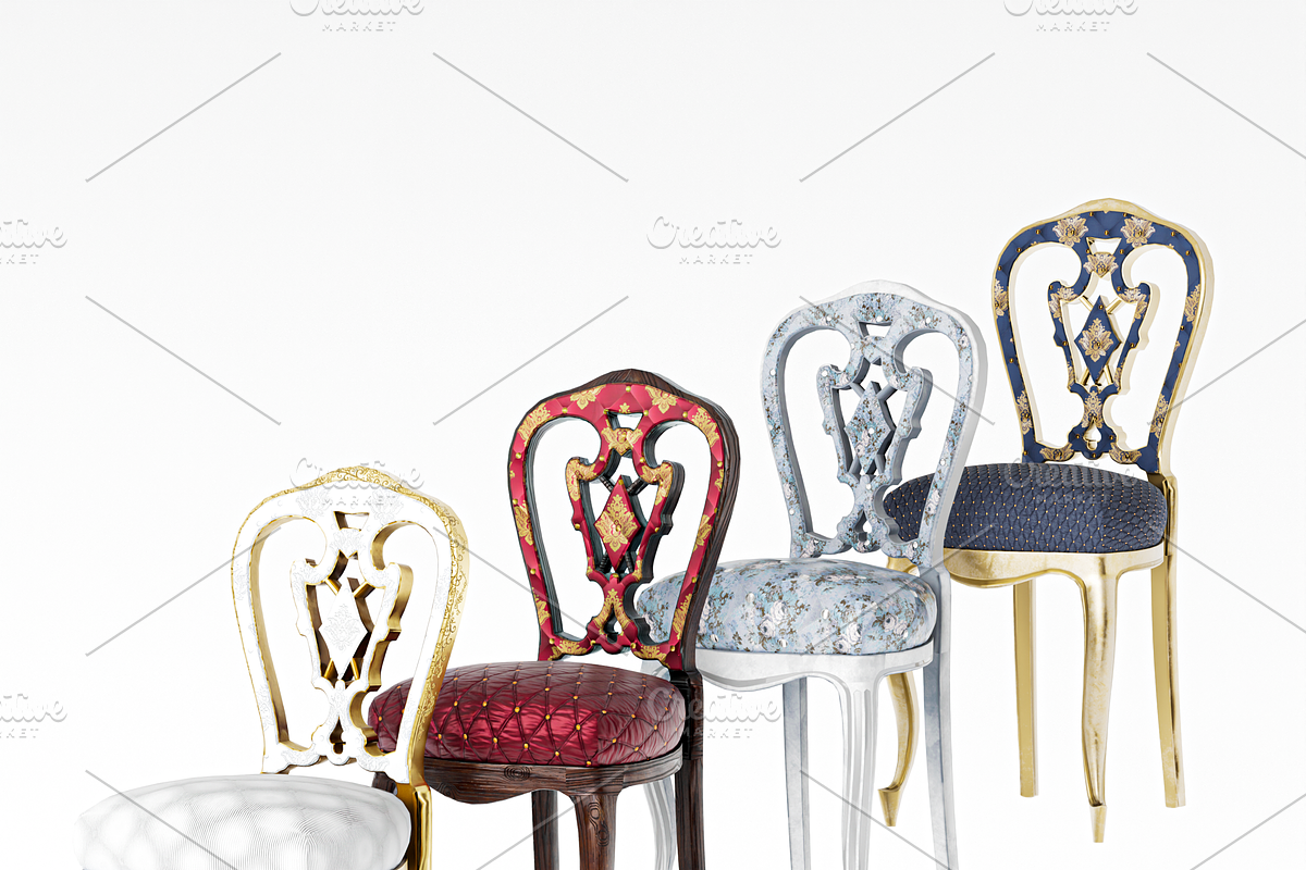 Vintage chair, a Furniture 3D Model by Snji | 3D Models (Photo 1 of 14)