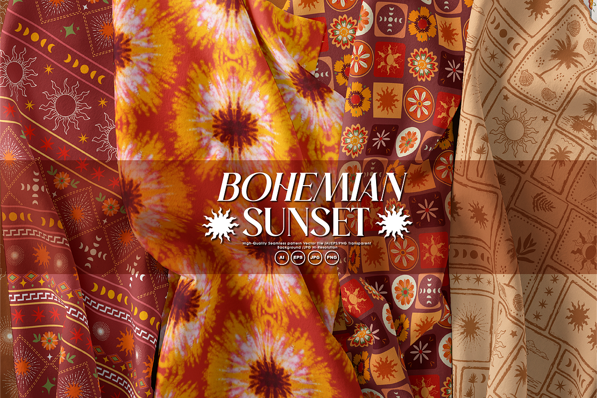 Bohemian Sunset, a Pattern Graphic by MSNTY STUDIOX (Photo 1 of 24)