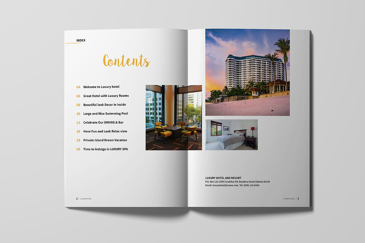 Hotel/Resort Brochure Template, a Brochure Template by xtratimebd (Photo 2 of 9)