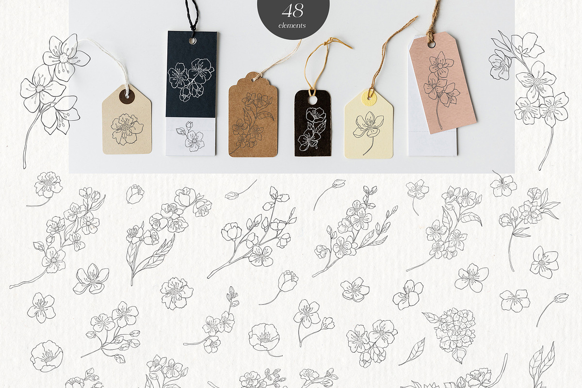 Sakura Blossom. Cherry Spring., a Seasonal Illustration by Designwork (Photo 19 of 23)