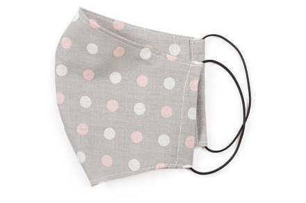 Fabric handmade reusable masks featuring coronavirus, mask, and reusable