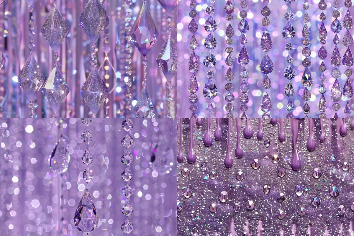 Lavender Dripping Glitter Patterns, a Pattern Graphic by PrintablesByFranklyn (Photo 3 of 6)