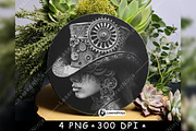Steampunk Top Hat Mechanical Gears, a Background Graphic by LaseredNinja (Thumbnail 5 of 7)