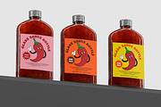 Glass Sauce Bottle Mockup, a Packaging Mockup by Unerispace (Thumbnail 4 of 5)