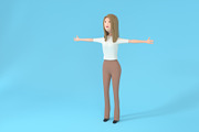 Female Character Lucy, a Characters & Person 3D Model by 3DTreatment (Thumbnail 2 of 32)