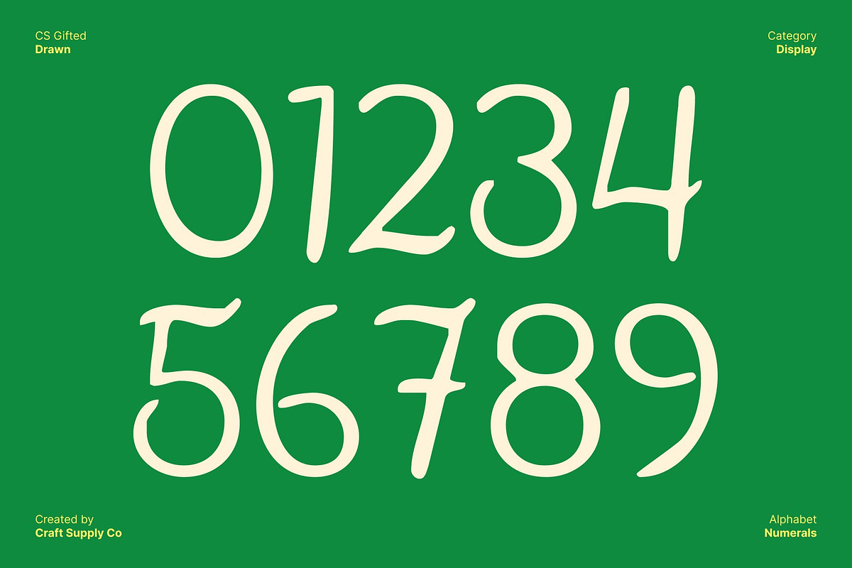 CS Gifted Drawn, a Script Font by Craft Supply Co. (Photo 4 of 8)