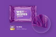 Wet wipes mockup. Top view, a Packaging Mockup by easymock (Thumbnail 2 of 7)