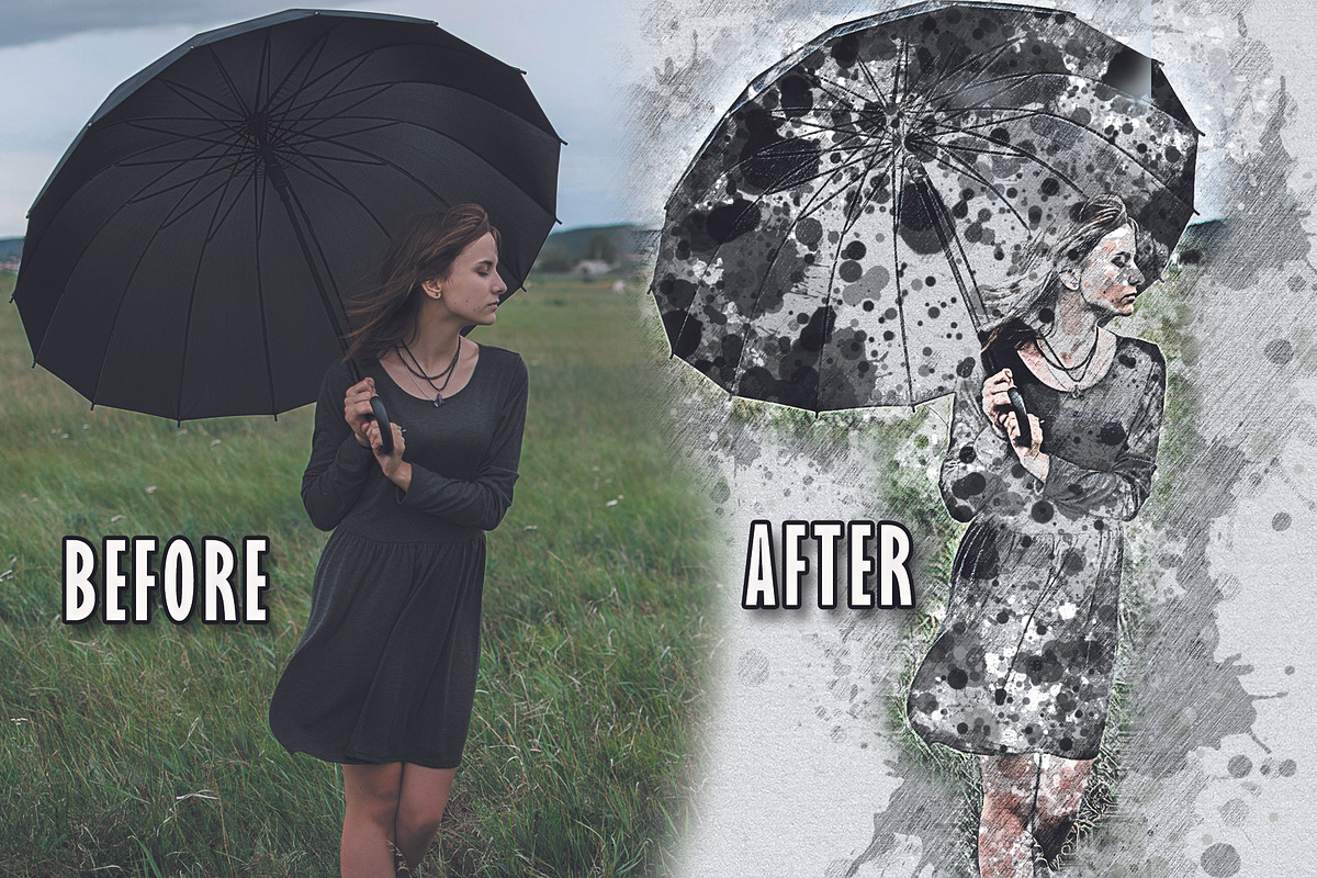 Art Paint Photoshop Action, an Action Add-On by Eka Design (Photo 2 of 3)