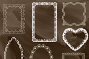 Vintage Lace Frames Clipart Set, an Object Illustration by Teresa Art Store (Thumbnail 4 of 7)