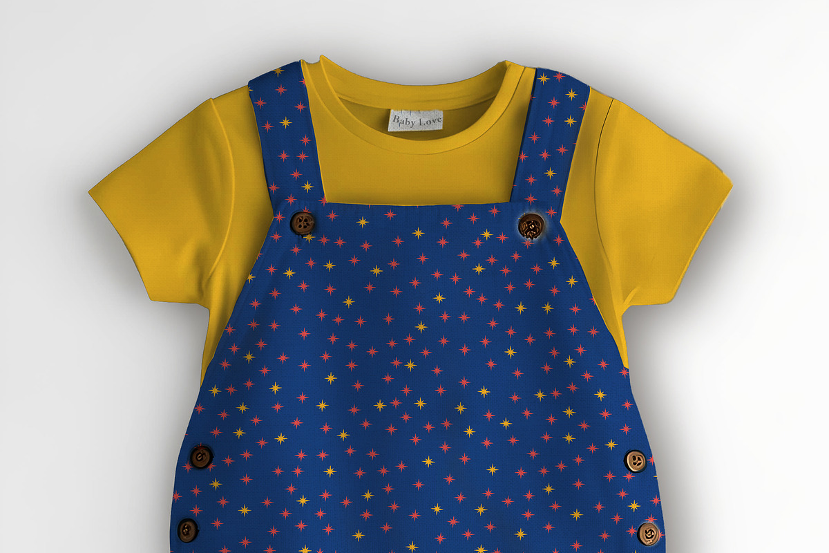 Baby Unisex Shortall Set Mockup, a Hoody Mockup by Nora Gad (Photo 16 of 16)