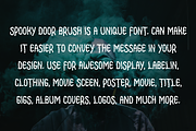 SPOOKY DOOR BRUSH, a Handwritten Font by Viswal Studio (Thumbnail 3 of 5)