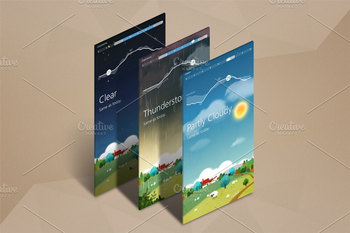 App Mock up - Isometric Scenes, an iPhone Mockup by RgraphicsDesign (Photo 5 of 5)