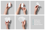 5 Handheld Business Card Mockups, a Print Template by h3design (Thumbnail 2 of 7)
