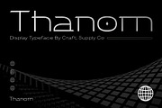 Thanom – Display Typeface, a Sans Serif Font by Craft Supply Co. (Thumbnail 1 of 8)