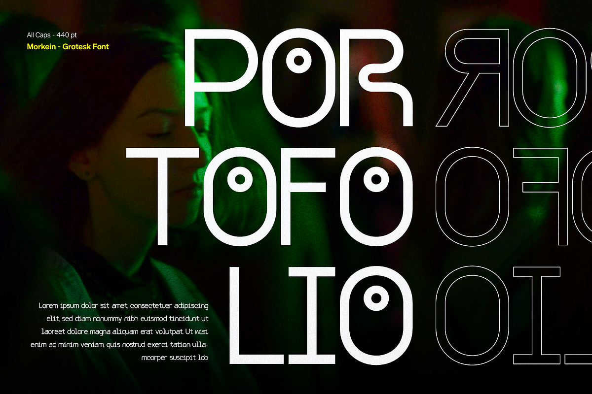 Morkein | Geometric Font, a Sans Serif Font by gracetype_studio (Photo 5 of 10)